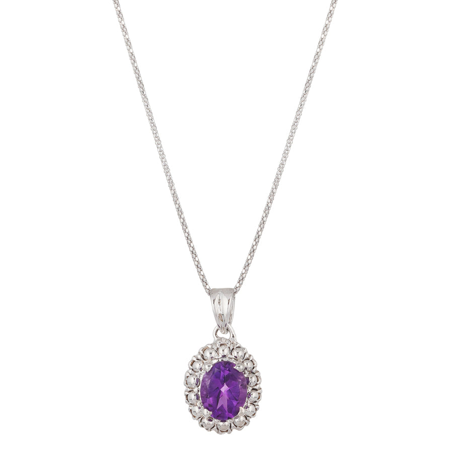 Sterling Silver Amethyst Pendant