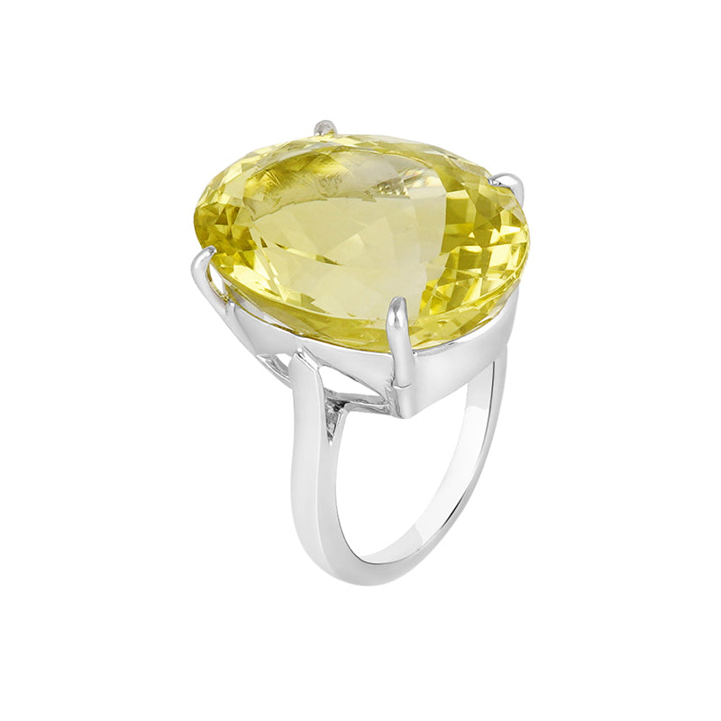 10 Karat Yellow Gold|yellow Topaz Engagement Ring - Cubic Zirconia Cocktail  Ring For Women