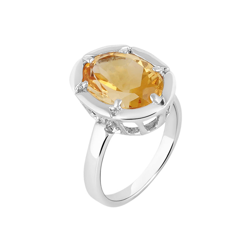 Divya Shakti 7.25-7.50 Ratti Citrine Sunhela Golden Topaz Gemstone  Panchdhatu Ring for Women : Amazon.in: Jewellery