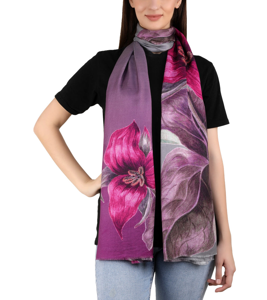 Milk Digital Printed Stole -  Lilly